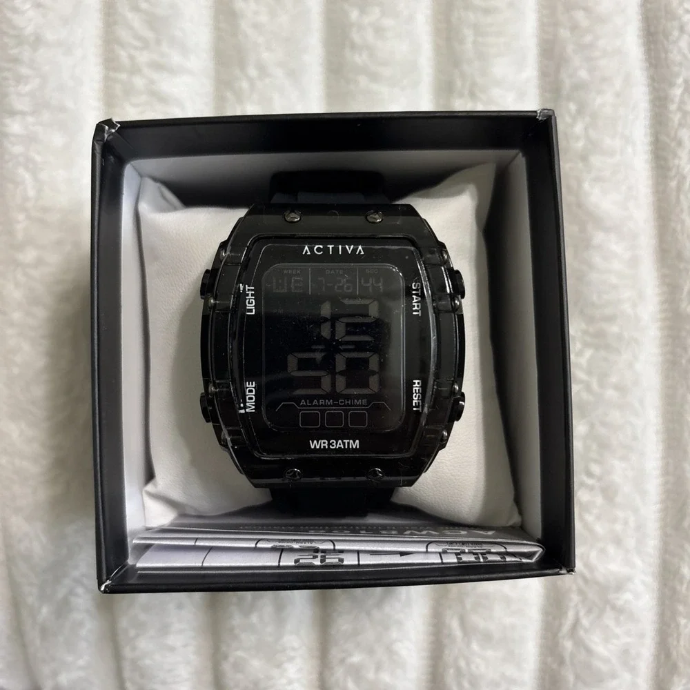 NEW Activa Ranger X Invicta Digital Men's Watch 45mm Black on Black ACW8108-005